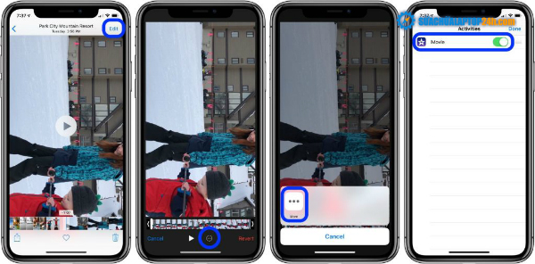  Các bước xoay video bị quay ngược chiều trên iPhone và iPad